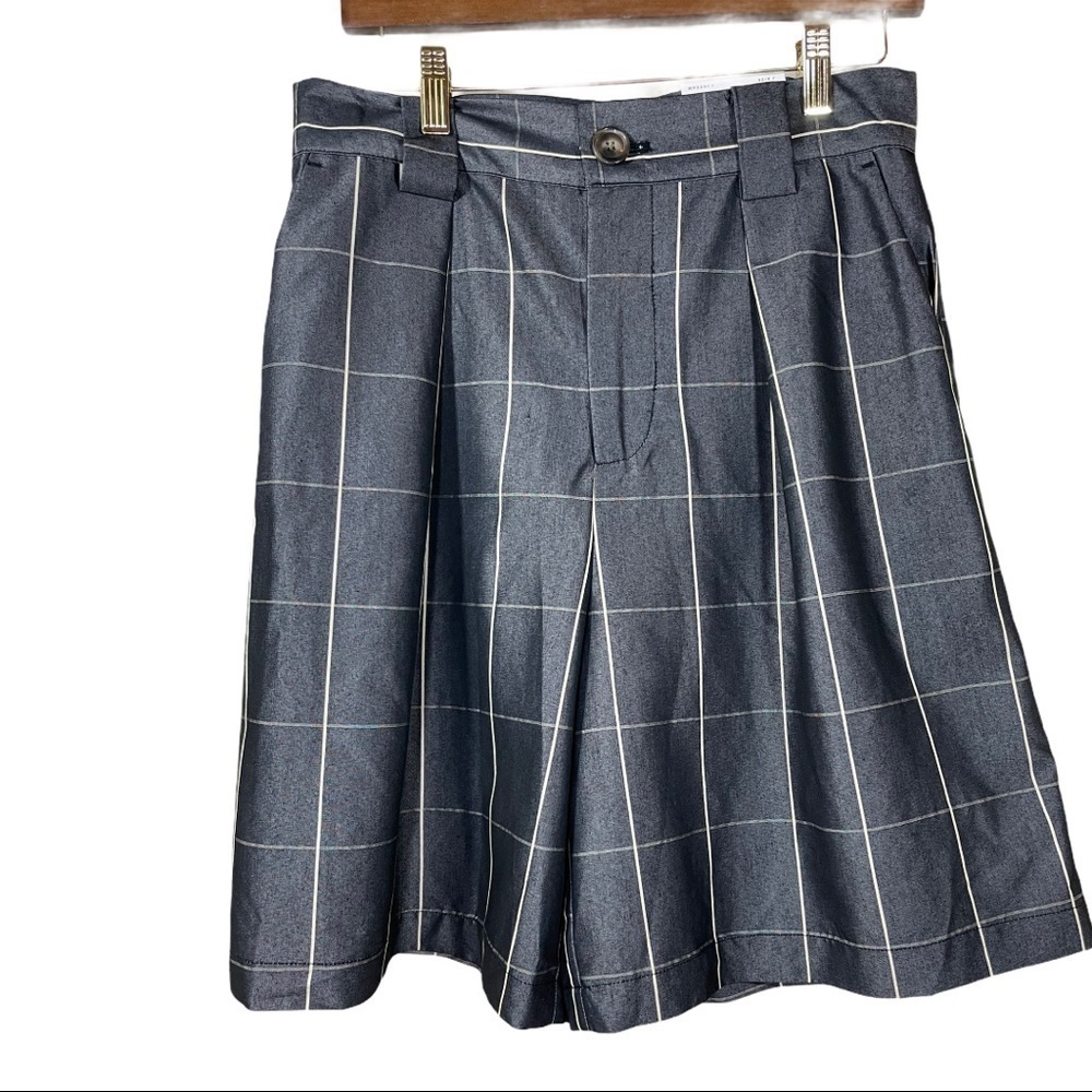 Who What Wear Windowpane Charcoal Dressy Shorts